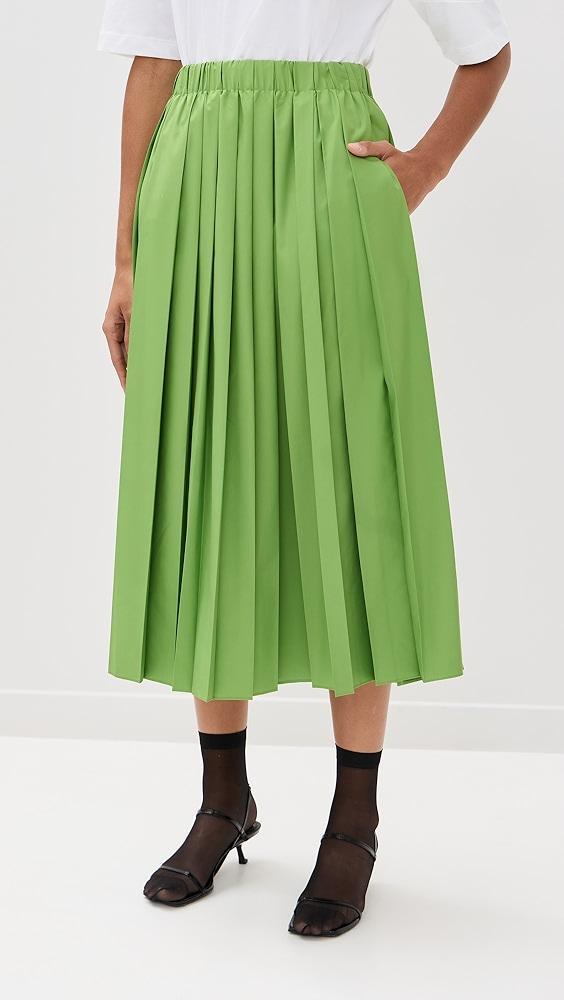 Tibi Pleated Pull-On Skirt | Shopbop Product Image