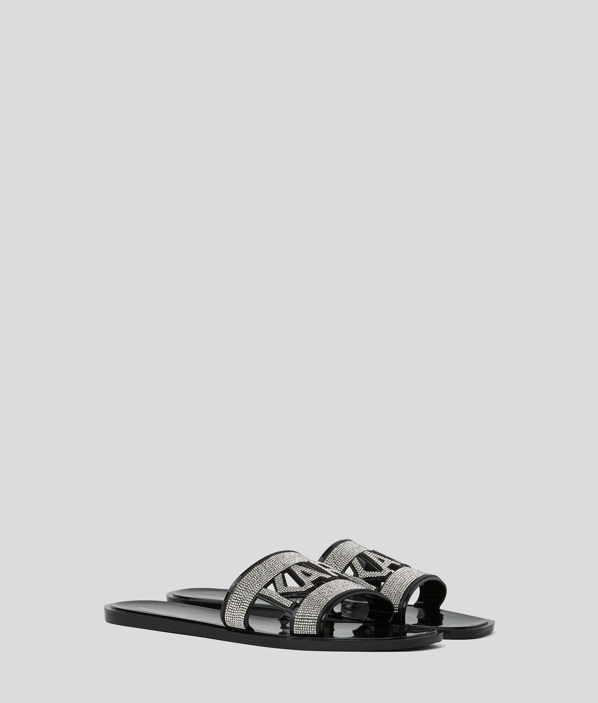 JELLY RHINESTONE SANDALS Product Image
