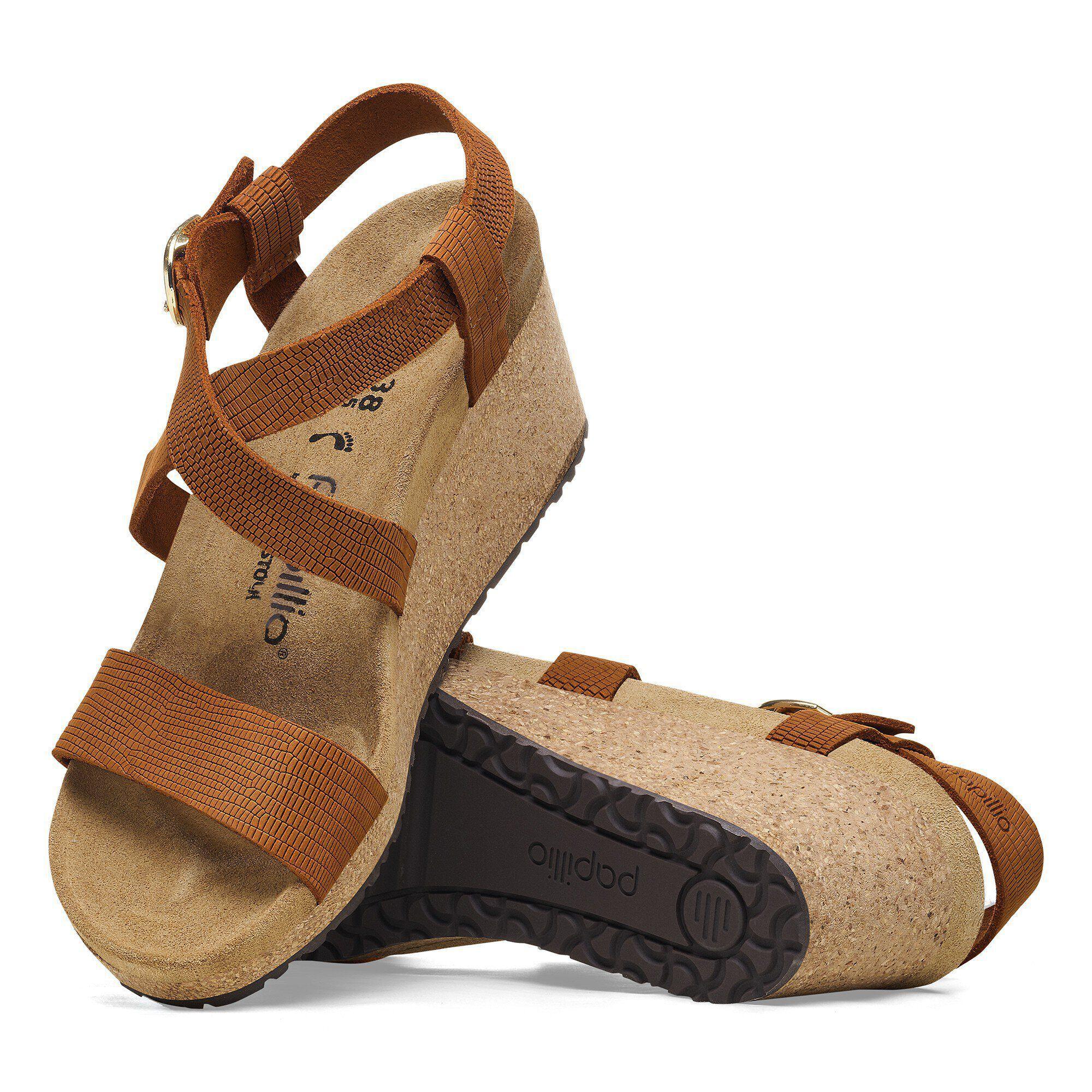 Sibyl Ring-Buckle Nubuck Leather Embossed Product Image