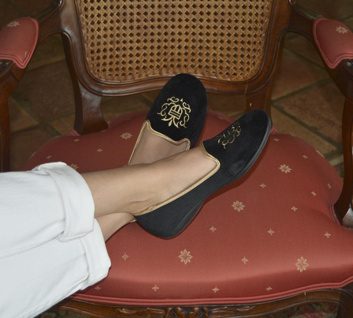 Royal Black Slipper Product Image