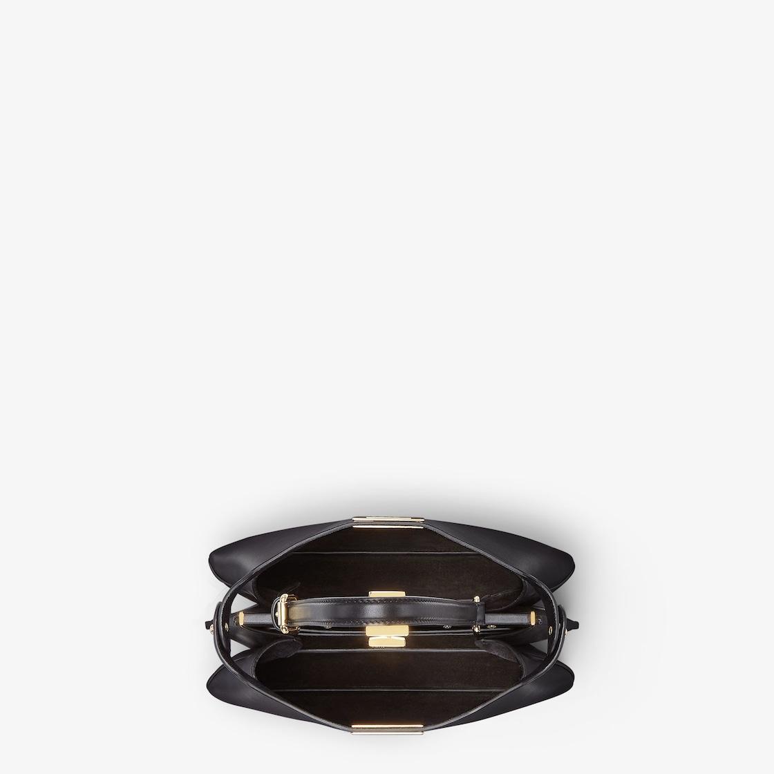 Peekaboo Soft SmallBlack leather bag Product Image