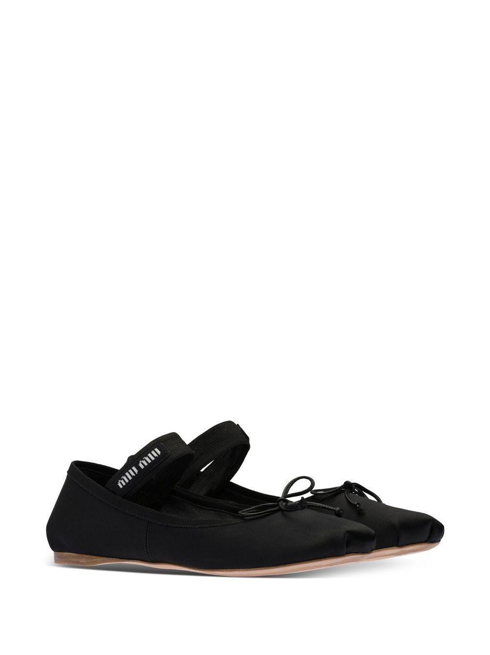 logo-strap ballerina shoes Product Image