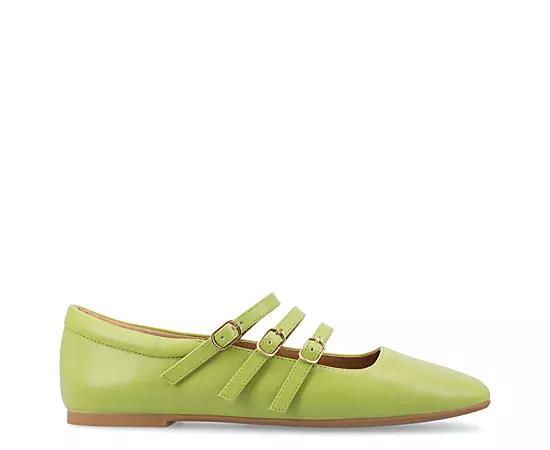 Journee Darlin Womens Tru Comfort Foam Multi Strap Square Toe Flats Product Image