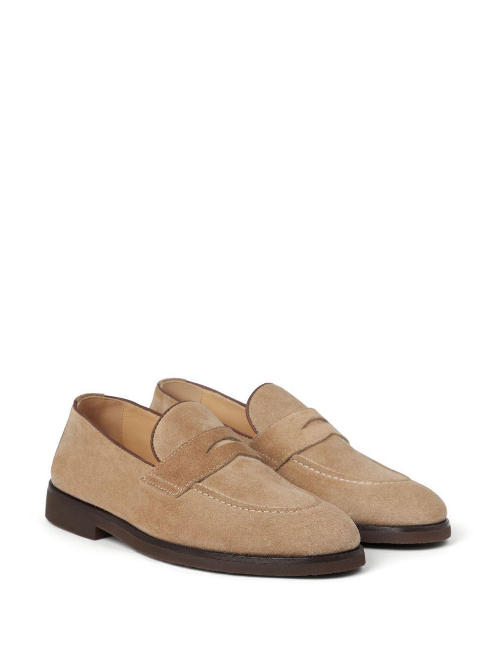 penny-slot suede loafers Product Image