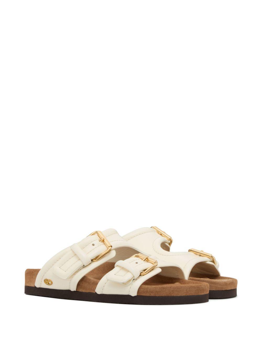 double-strap leather sandals Product Image