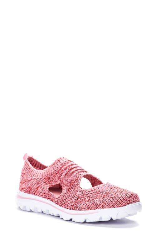 Propet TravelActiv Avid Womens Slip-On Sneakers Blue Product Image