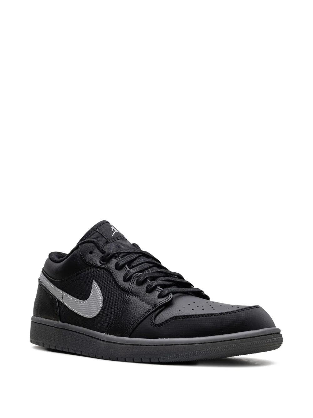 Jordan 1 Low "Black/White/Dark Smoke Grey" sneakers Product Image