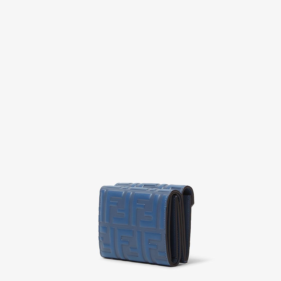 FF Diamonds WalletBlue leather wallet Product Image