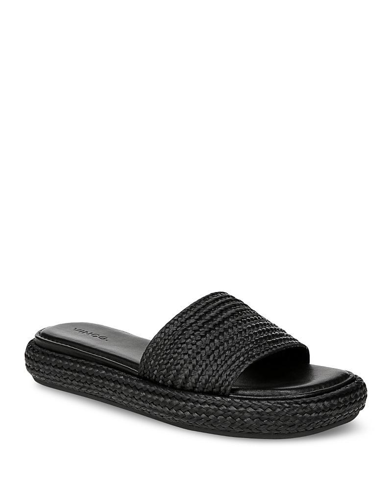 Vince Womens Eva Raffia Slide Sandals Product Image
