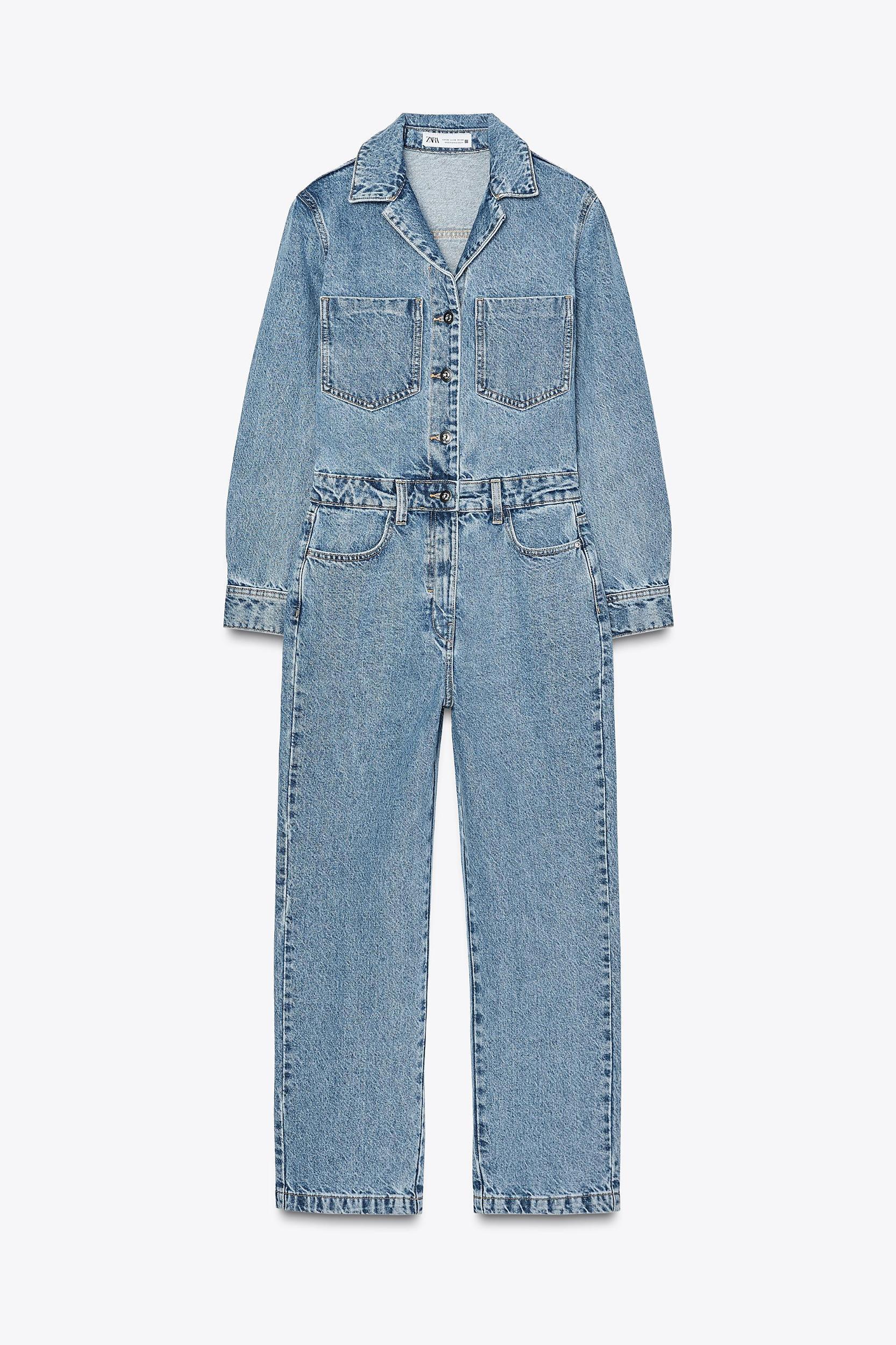 Z1975 LONG DENIM JUMPSUIT Product Image