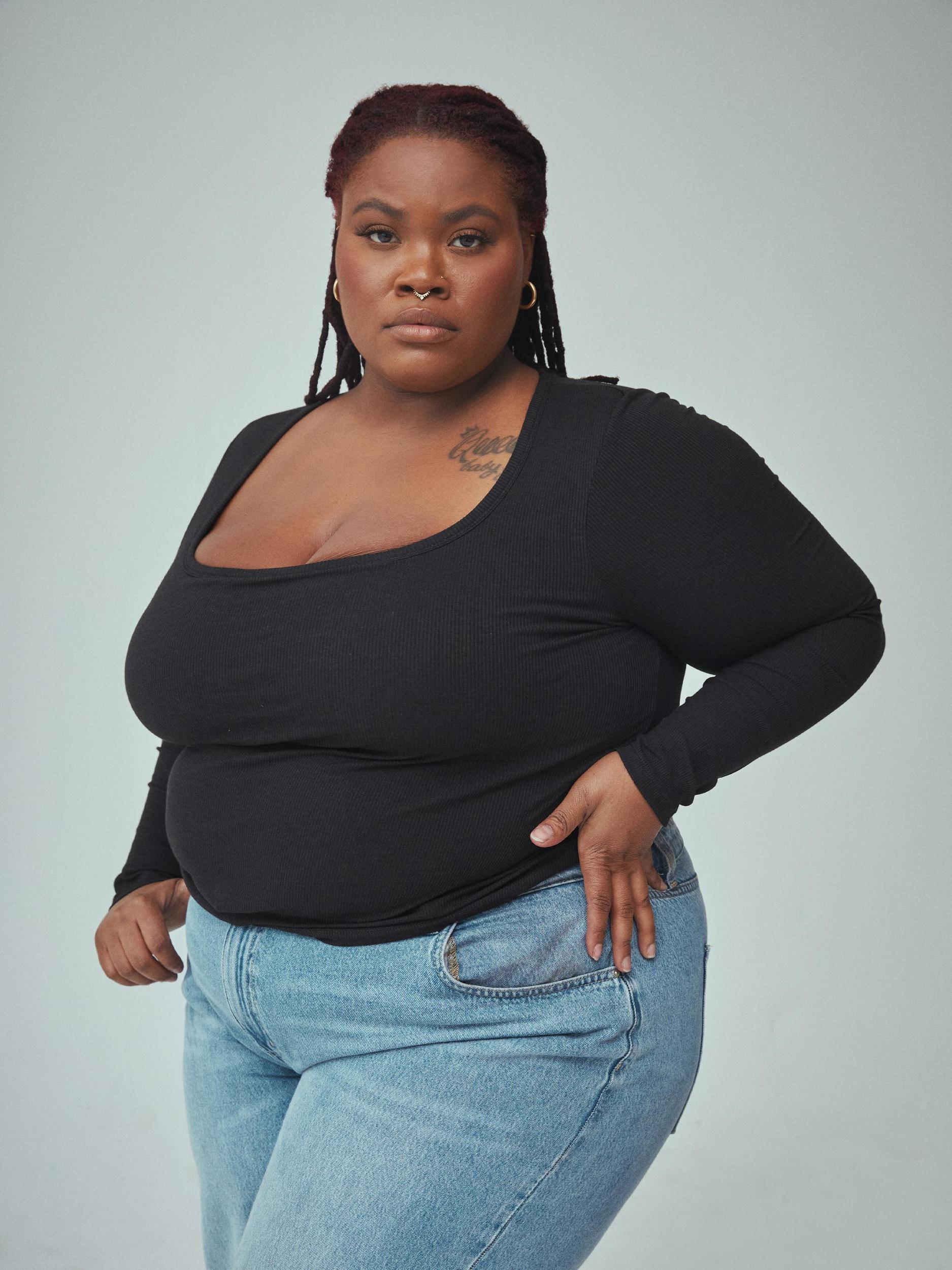 Bamboo Long Sleeve Scoop Neck Brami (Full Length) Product Image