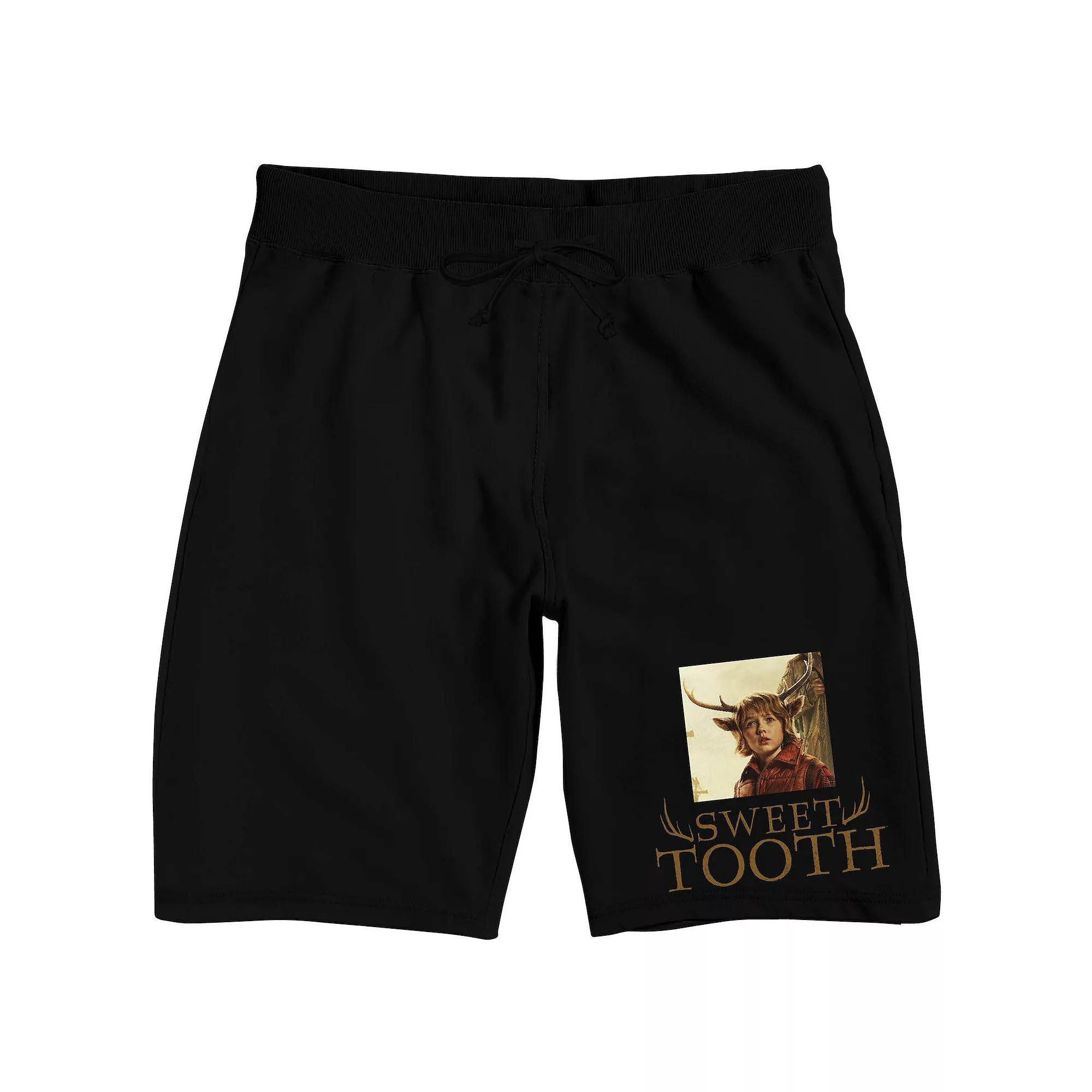 Men's Sweet Tooth Logo Sleep Shorts, Size: XXL, Black Product Image