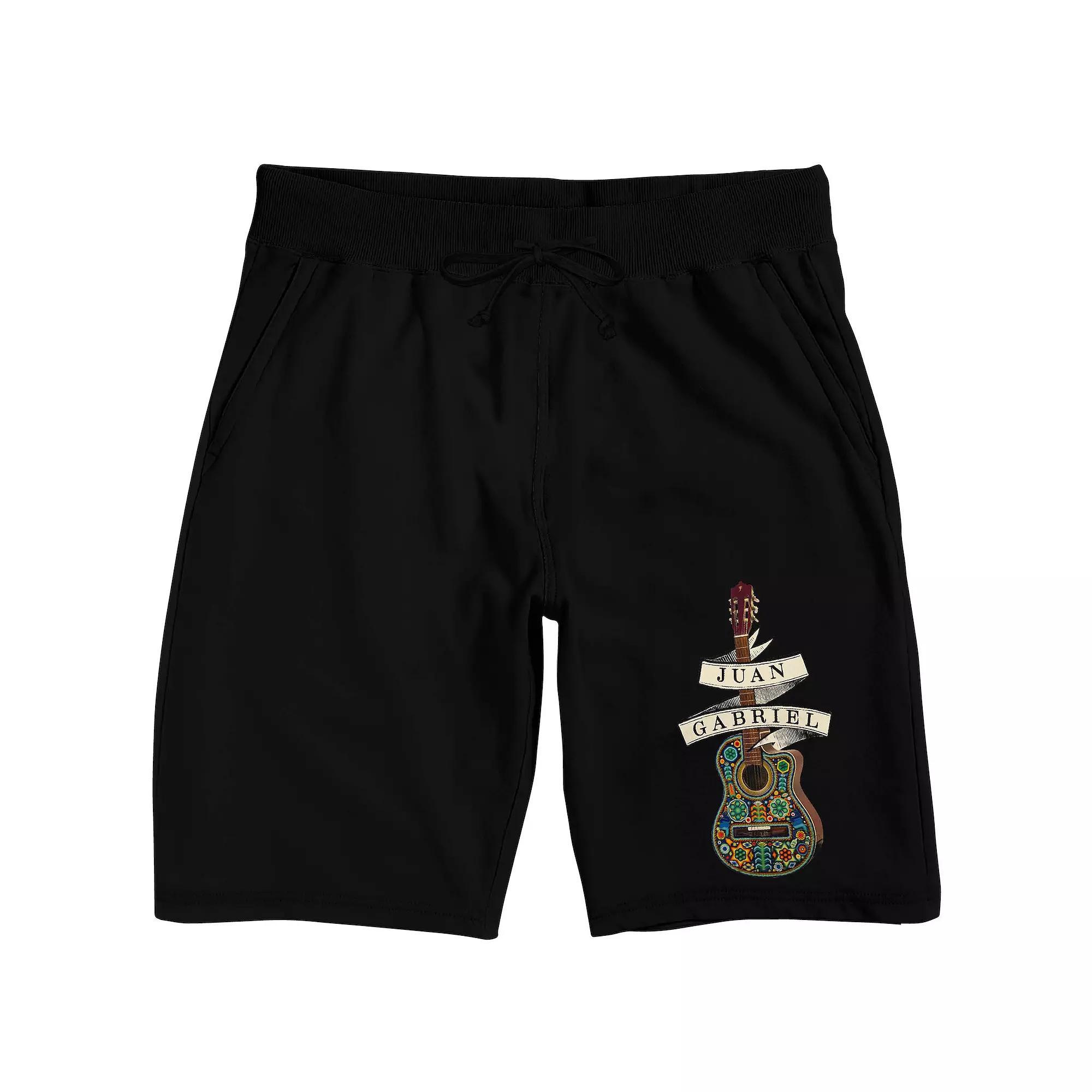 Men's Juan Gabriel Sleep Shorts, Size: Small, Black Product Image