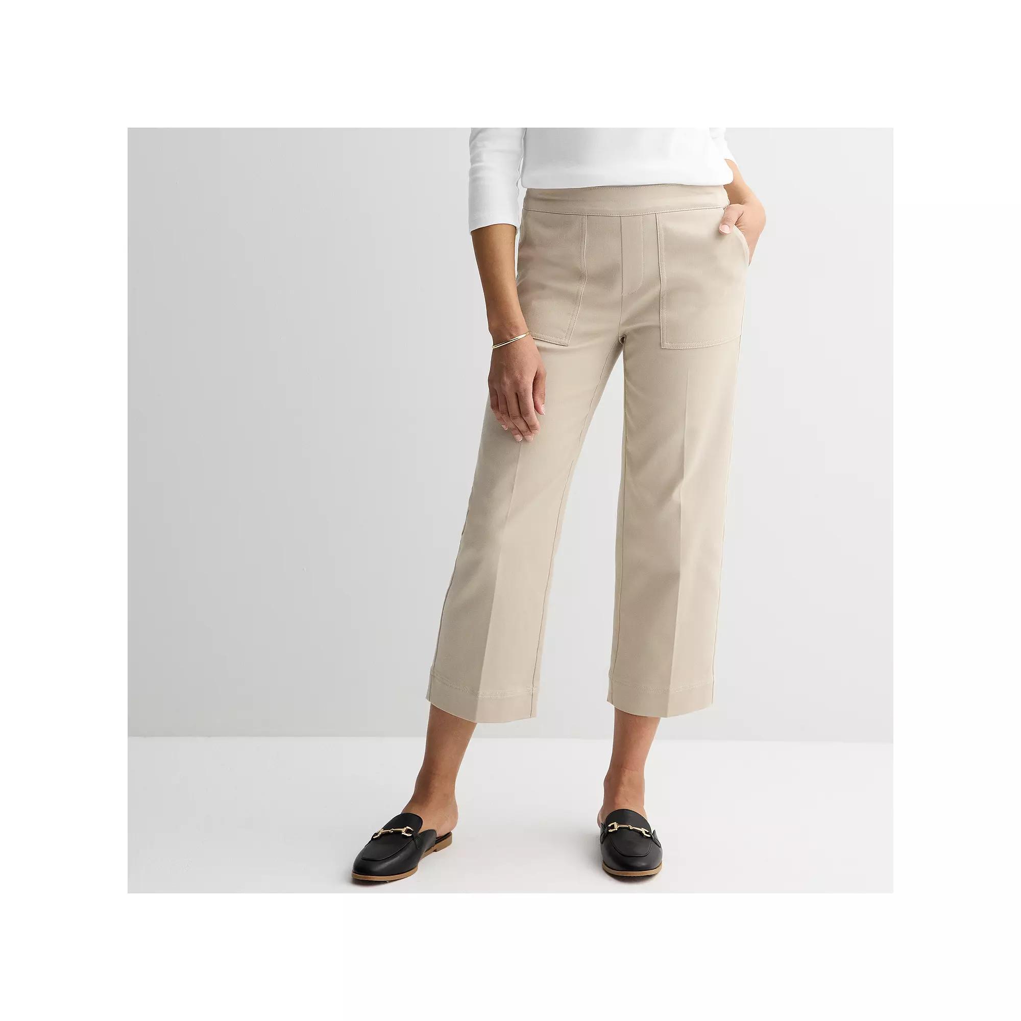 Womens Croft & Barrow Effortless Utility Cropped Pants Product Image