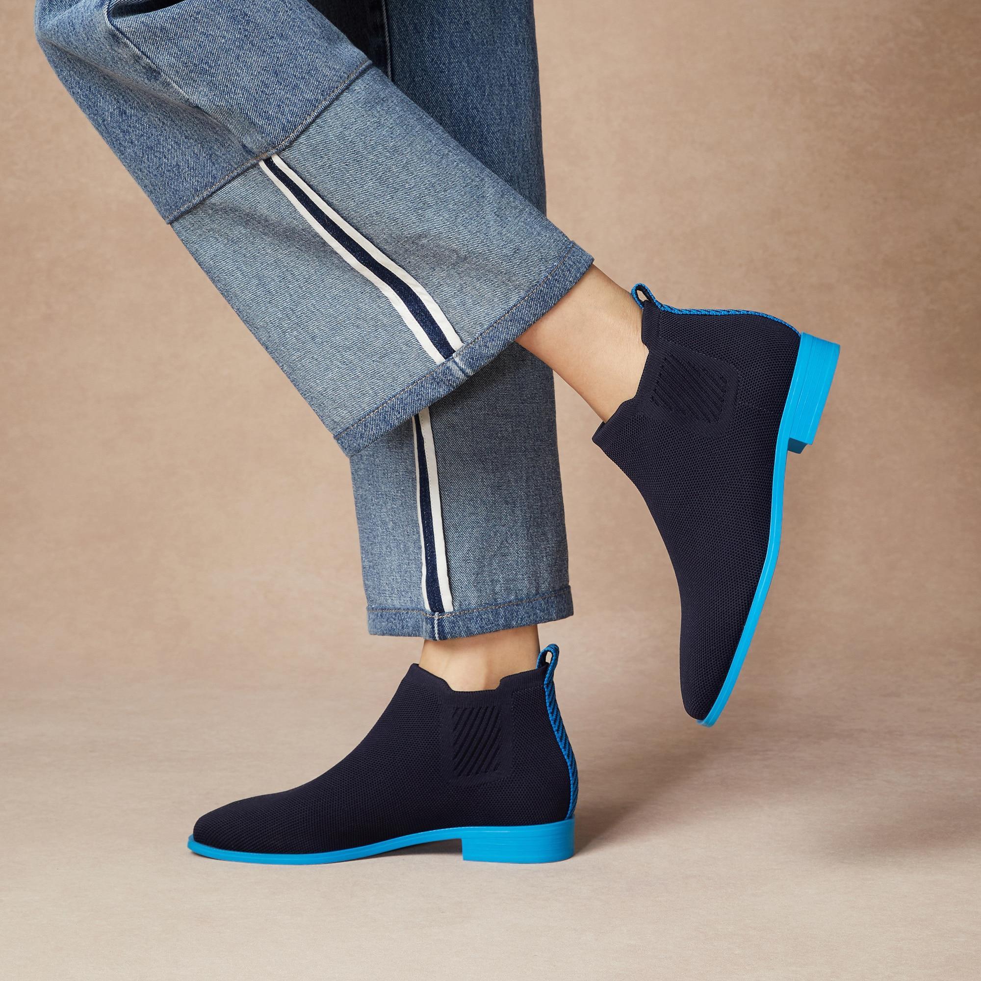 Square-Toe Water-Repellent Ankle Boots (Ryan Pro) Product Image