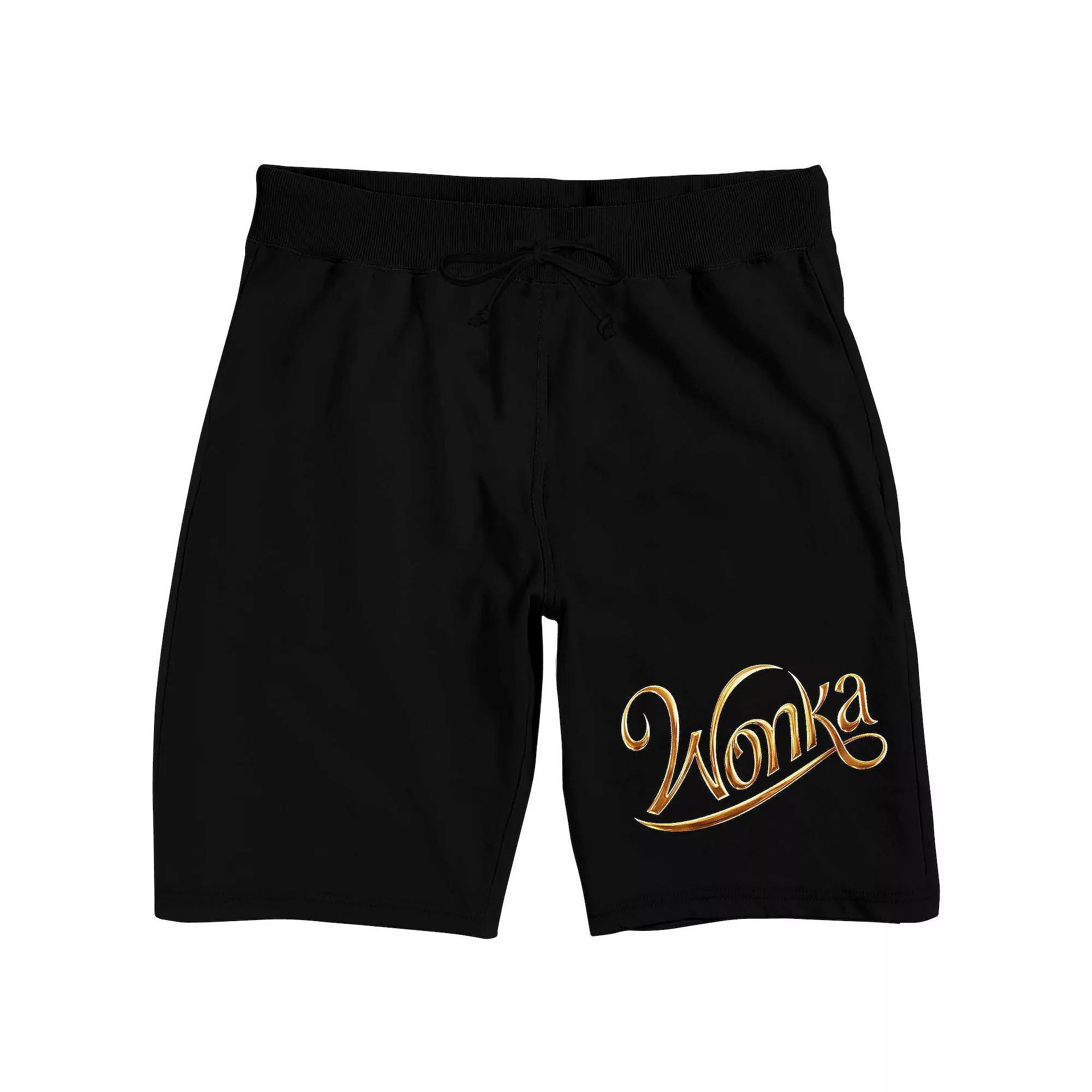 Men's Wonka Sleep Shorts, Size: Large, Black Product Image