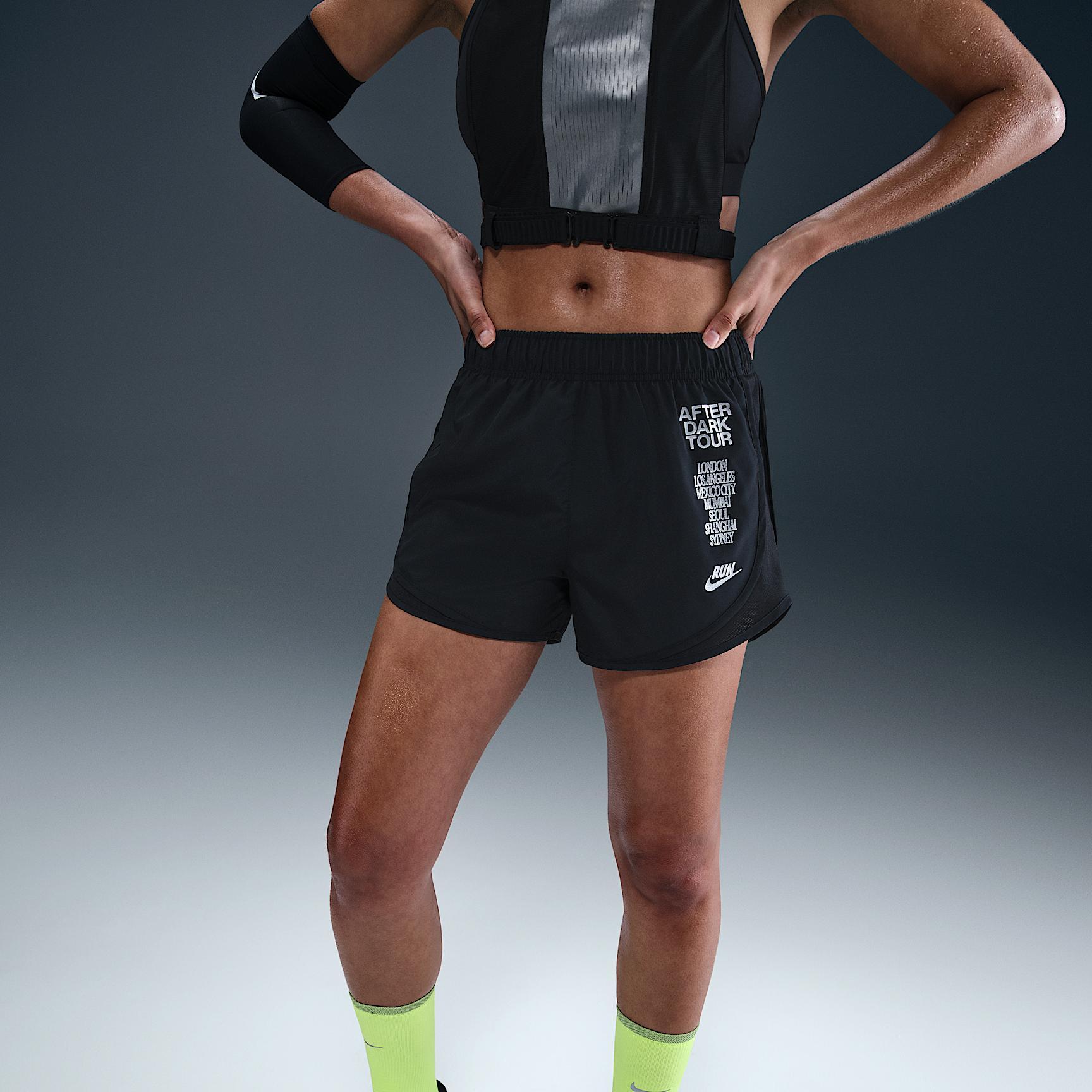 Nike Tempo Women's Dri-FIT Mid-Rise Brief-Lined Running Shorts Product Image