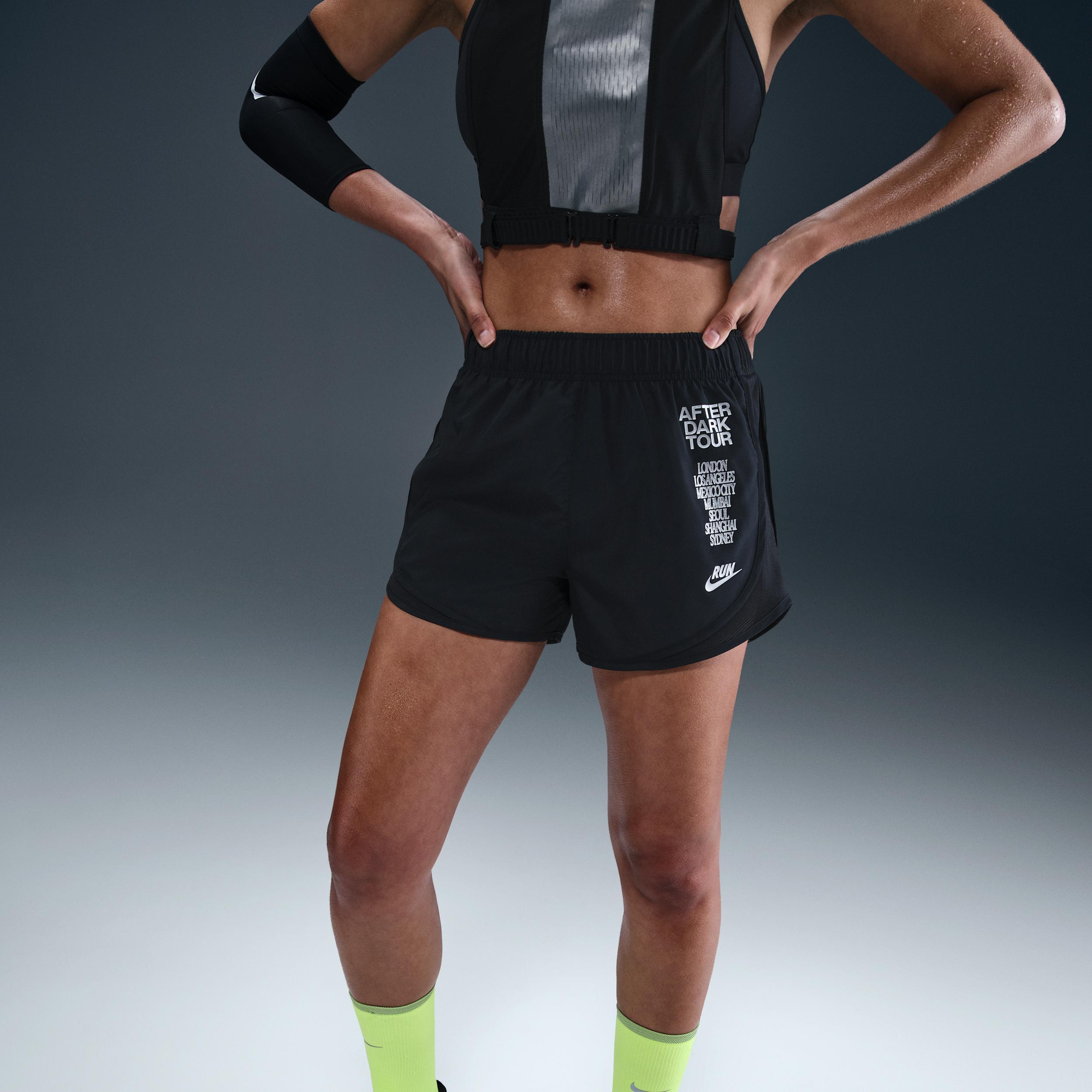 Nike Tempo Women's Dri-FIT Mid-Rise Brief-Lined Running Shorts Product Image
