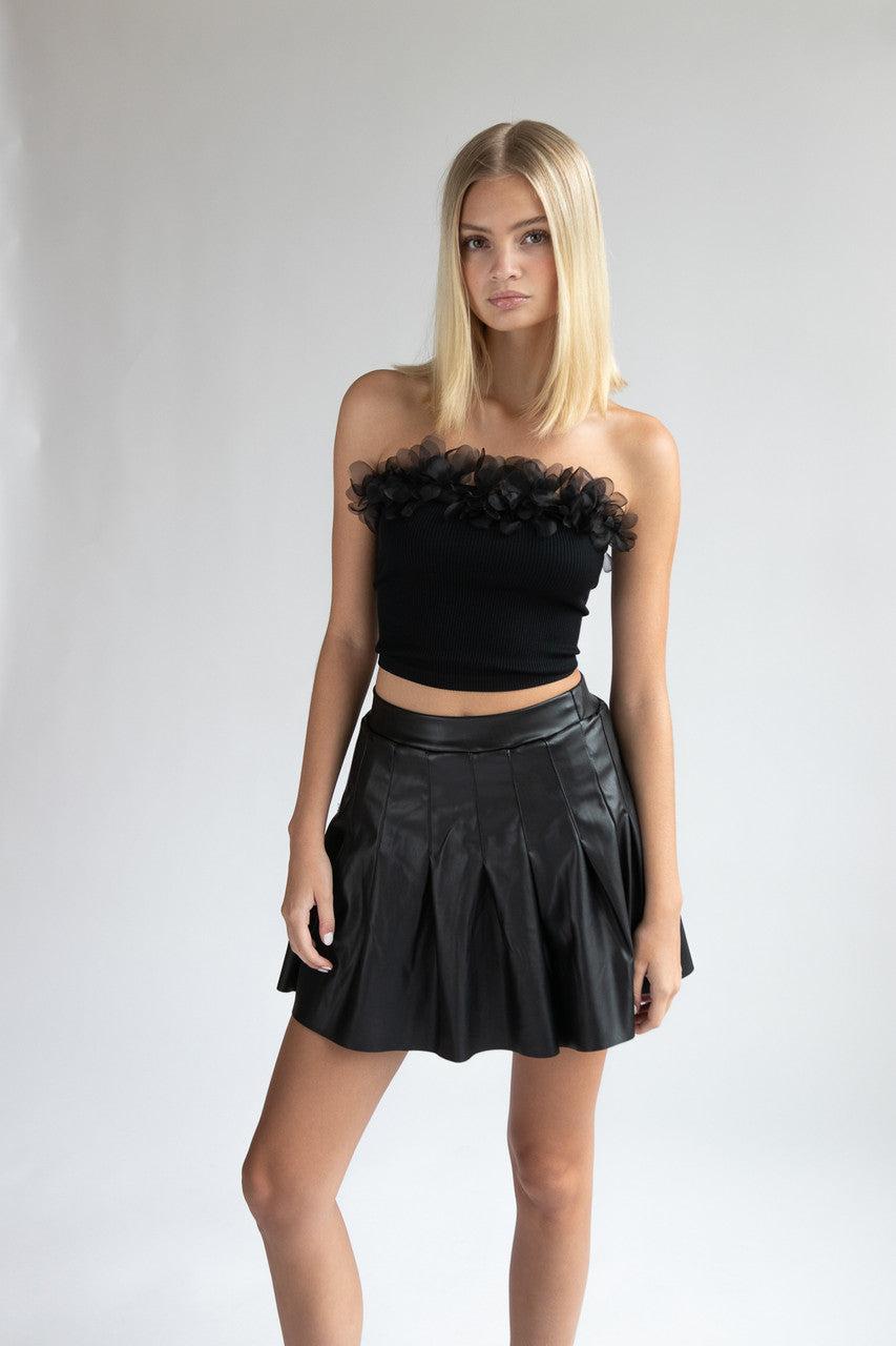 Tulle Feather Seamless Tube Top Product Image
