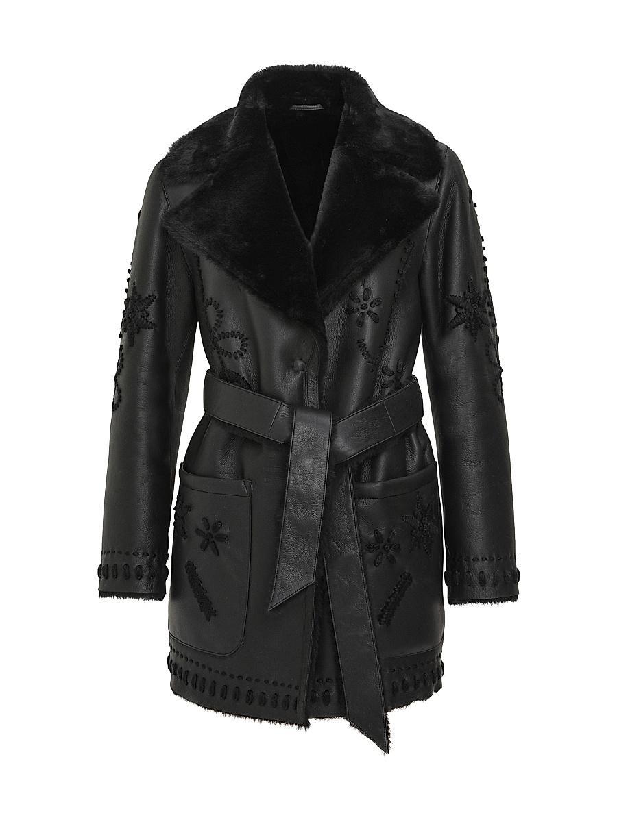 Womens Merino Shearling Lamb Jacket Product Image