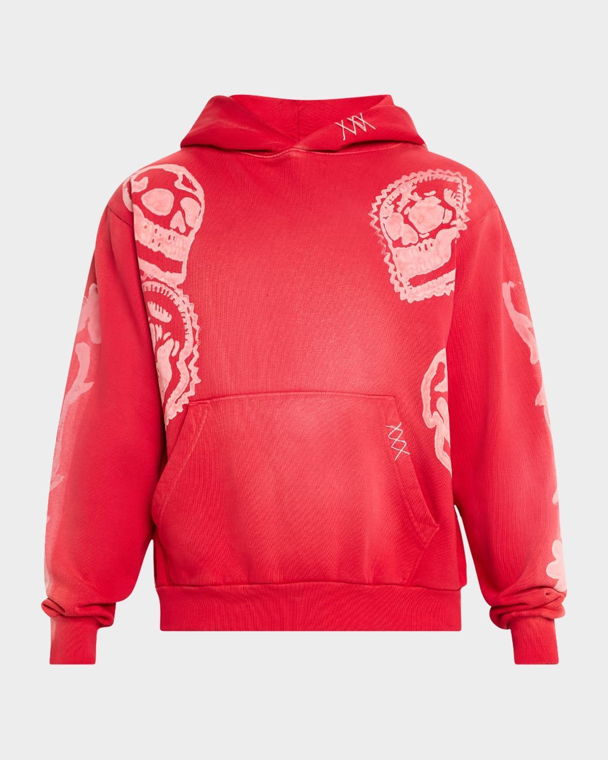 Men's Faded Skulls Hoodie Product Image