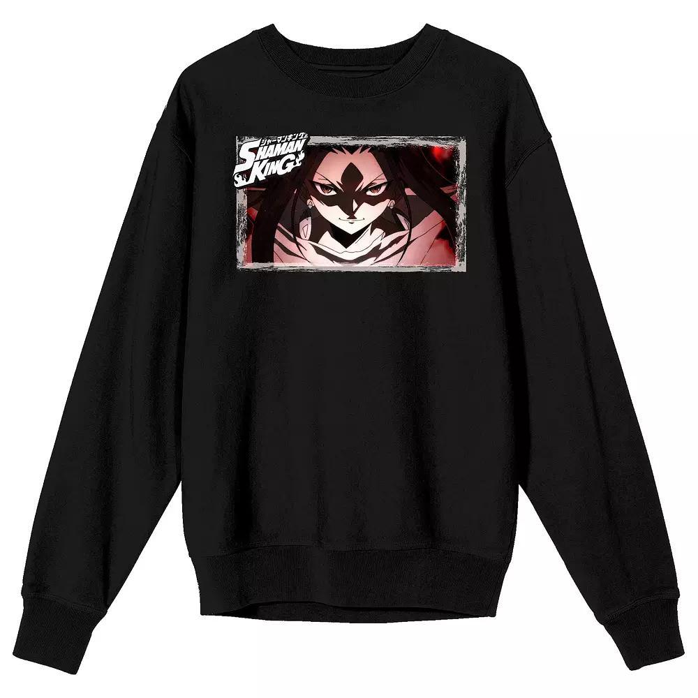 Men's Shaman King Yoh Close Up Sweatshirt, Size: XXL, Black Product Image