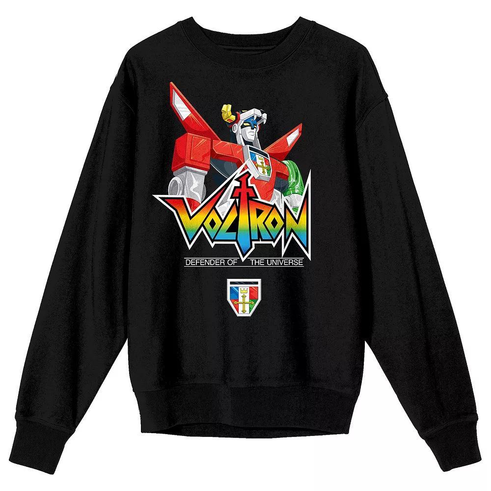 Men's Voltron Defender Long Sleeve Graphic Pullover, Size: XXL, Black Product Image