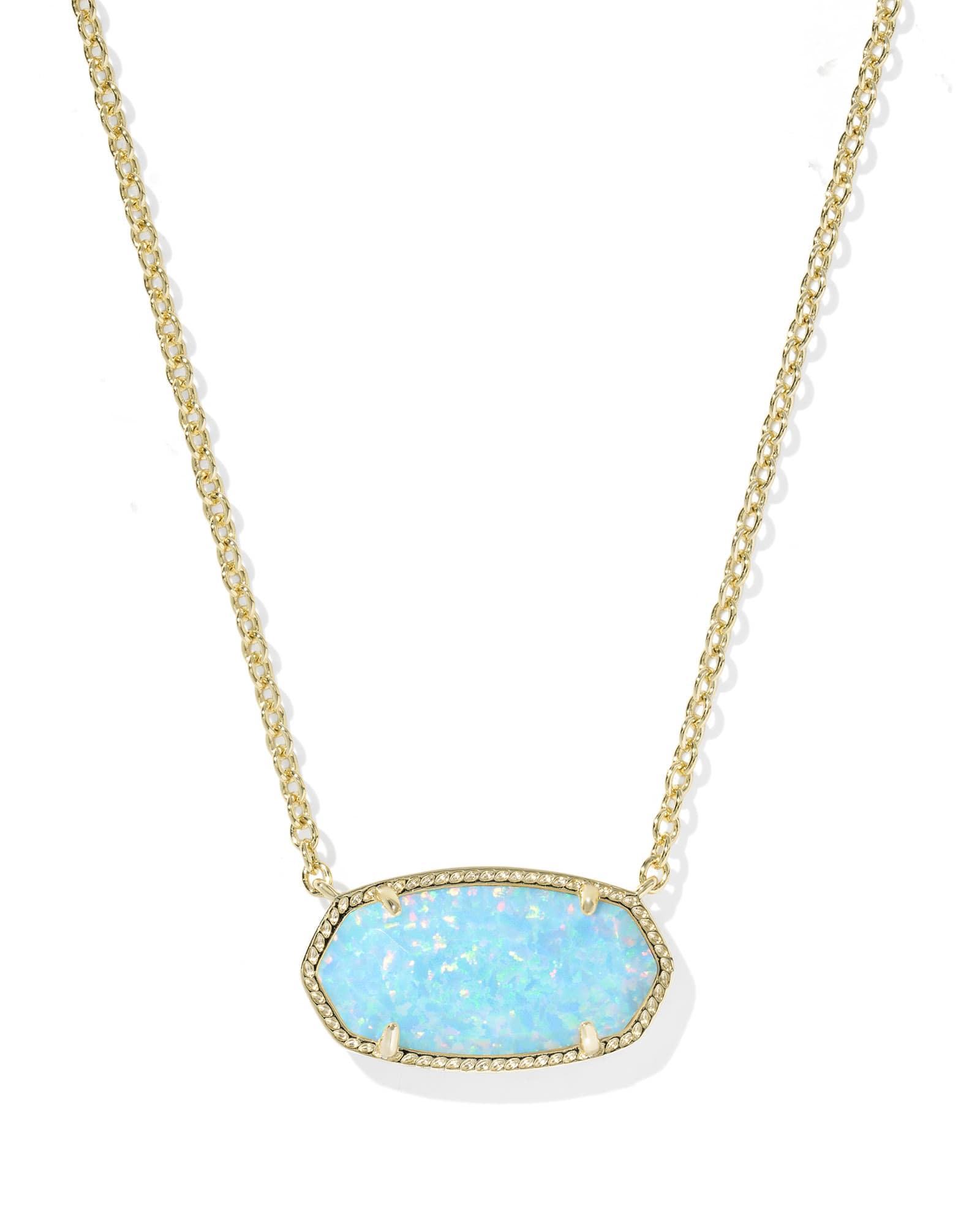 Elisa Gold Statement Short Pendant Necklace Product Image