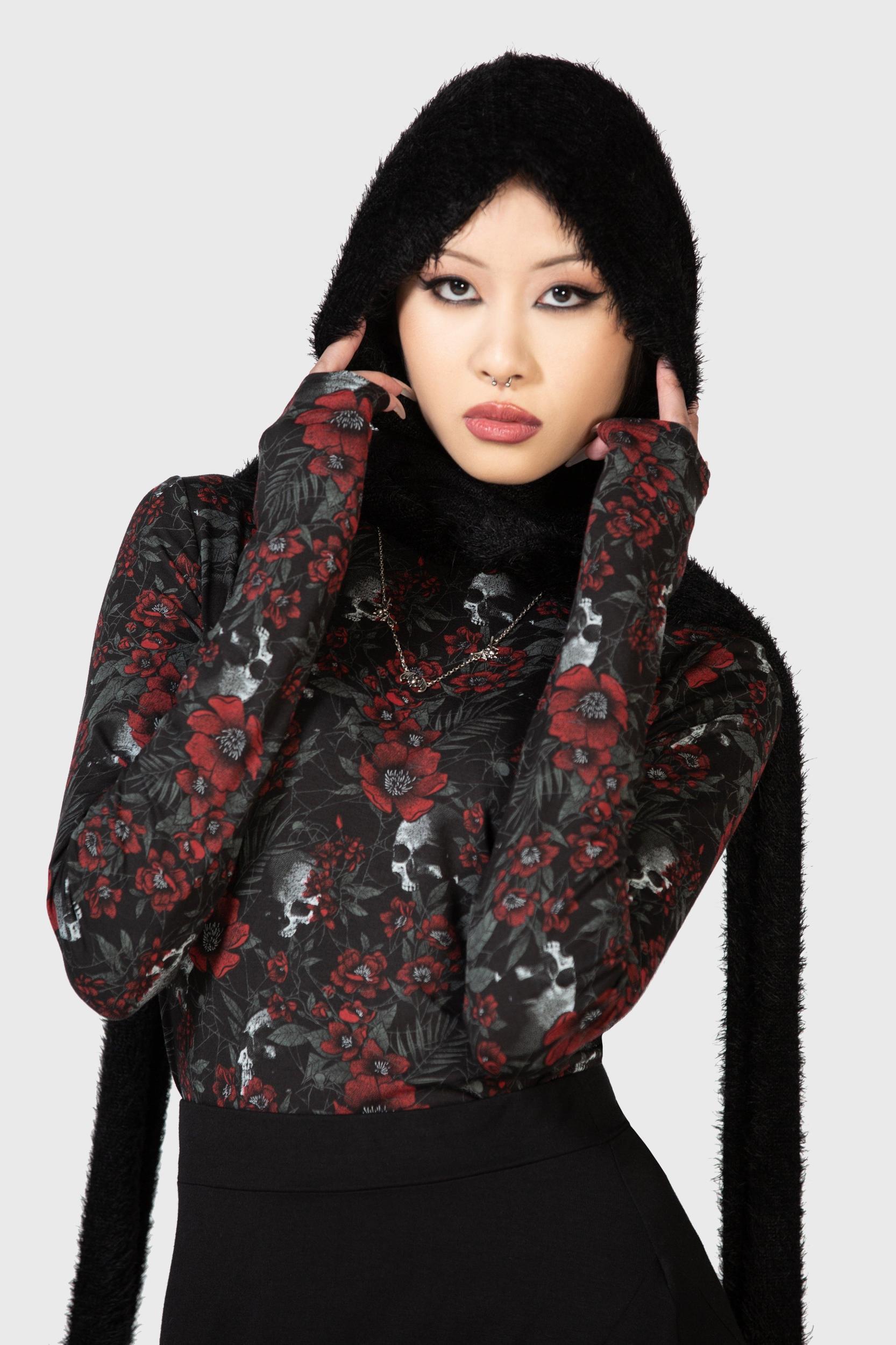 Pitiful Petals Long Sleeve Top - Resurrect Female Product Image