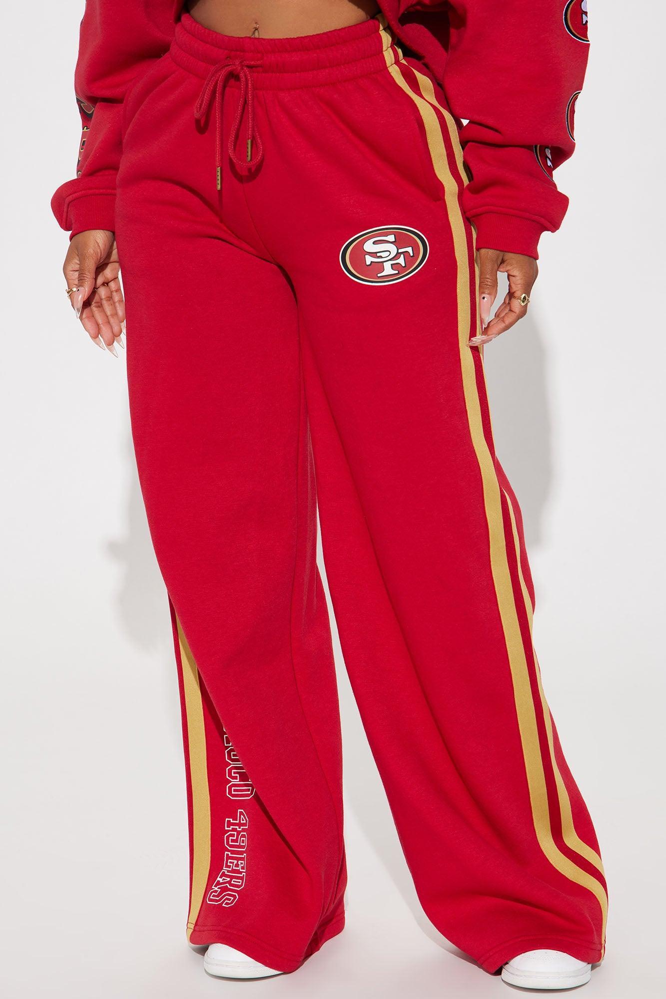 49ers Second Half Come-Back Wide Leg Pant - Red Female Product Image