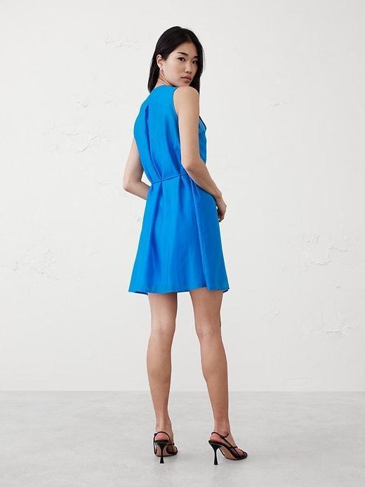 Pintuck Organza Mini Dress Product Image