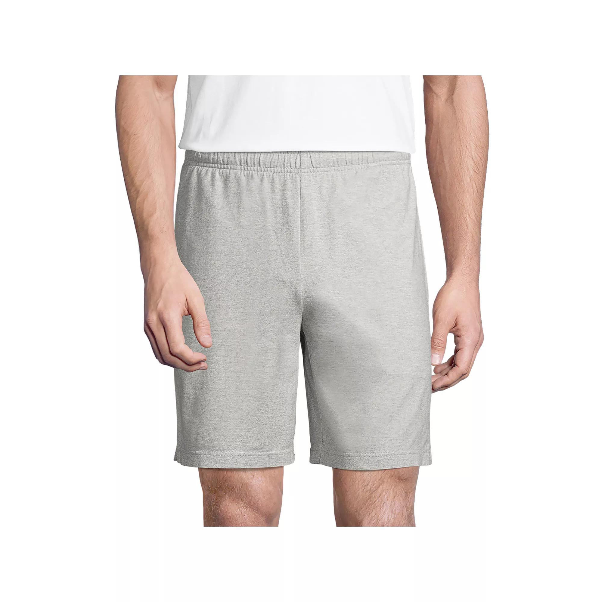 Big & Tall Lands' End Jersey Knit Shorts, Men's, Size: 2XB, Gray Grey Product Image