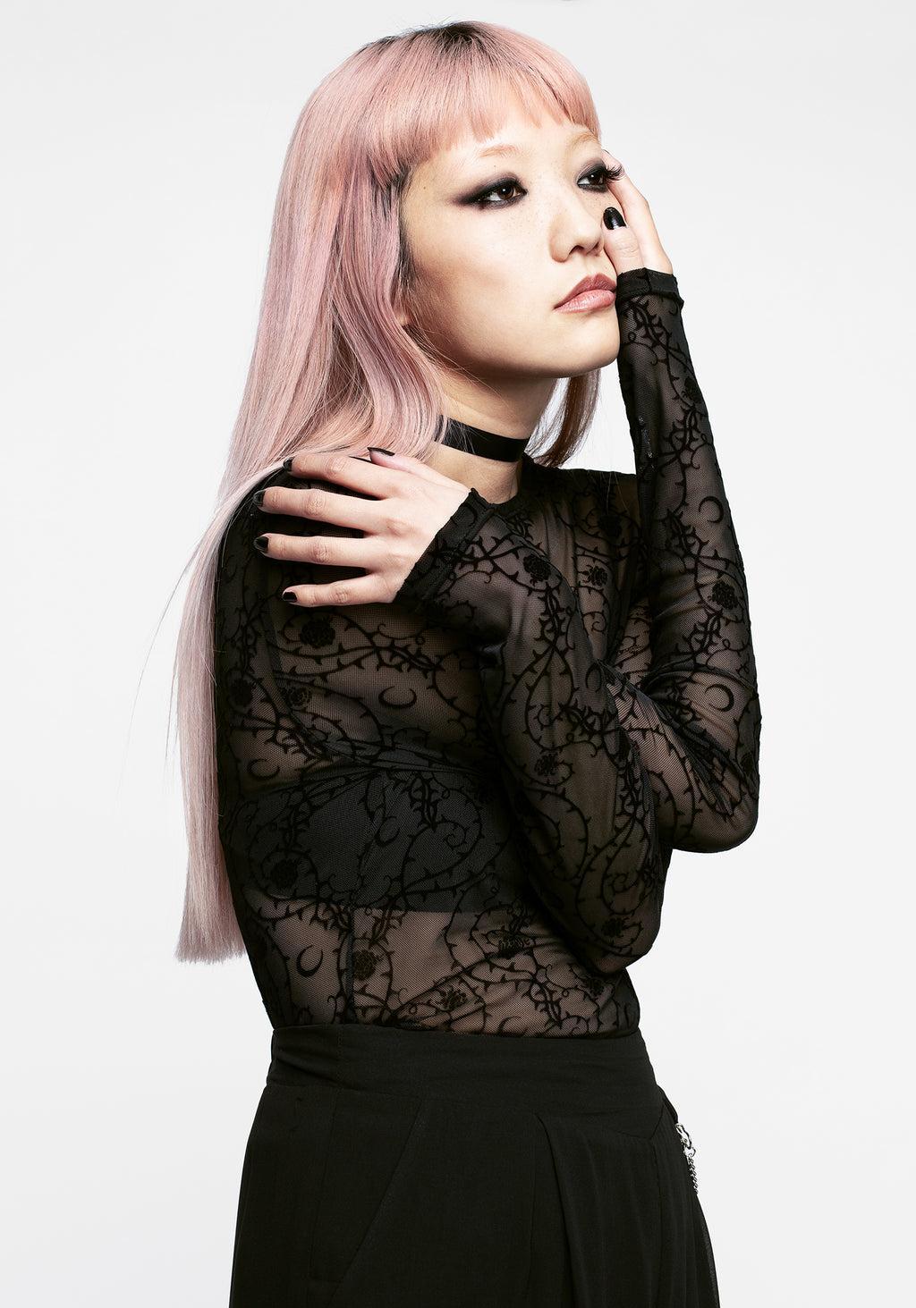 Thorns Mesh Top Product Image