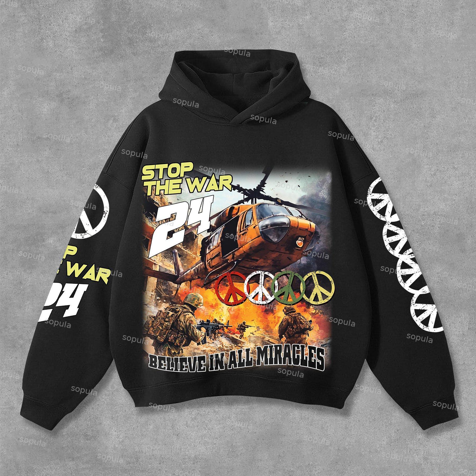 Sopula Jesus Retro Fade Portrait Graphic Hoodie Product Image