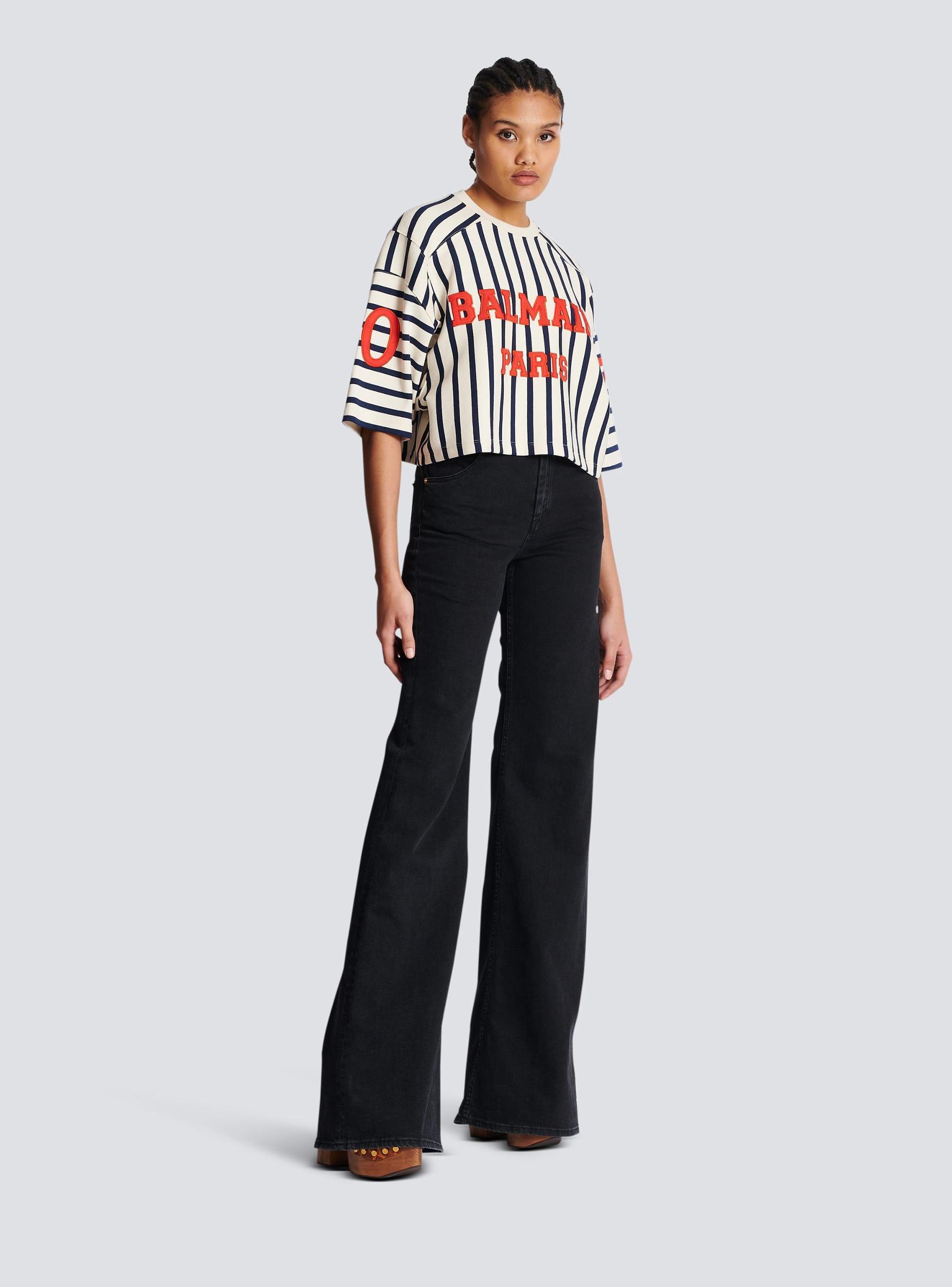 Balmain Baseball cropped T-Shirt Product Image