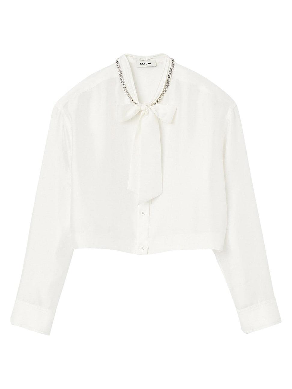 Womens Short Silk Shirt Product Image