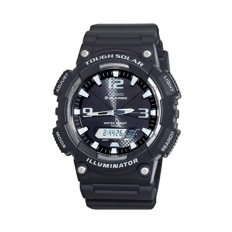 Casio Men's Tough Solar Illuminator Analog & Digital Chronograph Watch, Black Product Image
