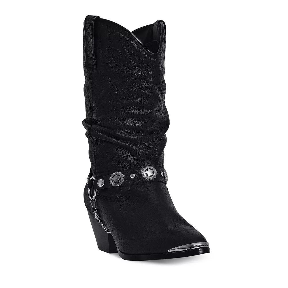 Dingo Madison Women's Western Boots, Size: 8.5 Medium, Black Product Image