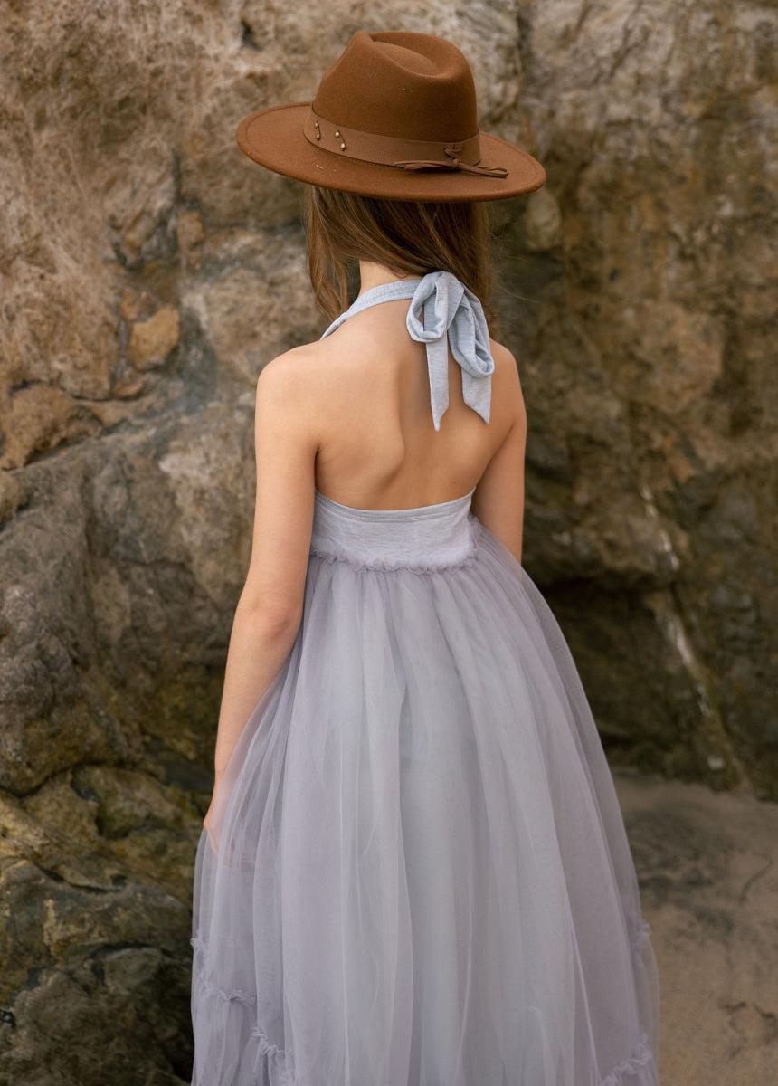 Averie Dress in Barely Blue Girls Product Image