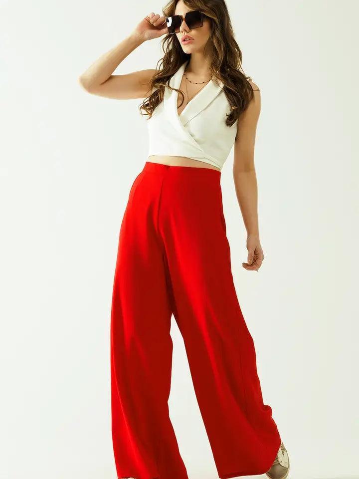 Red Wide Leg Product Image