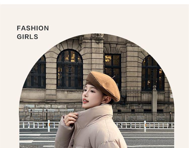 High Neck Zip-Up Puffer Jacket Product Image