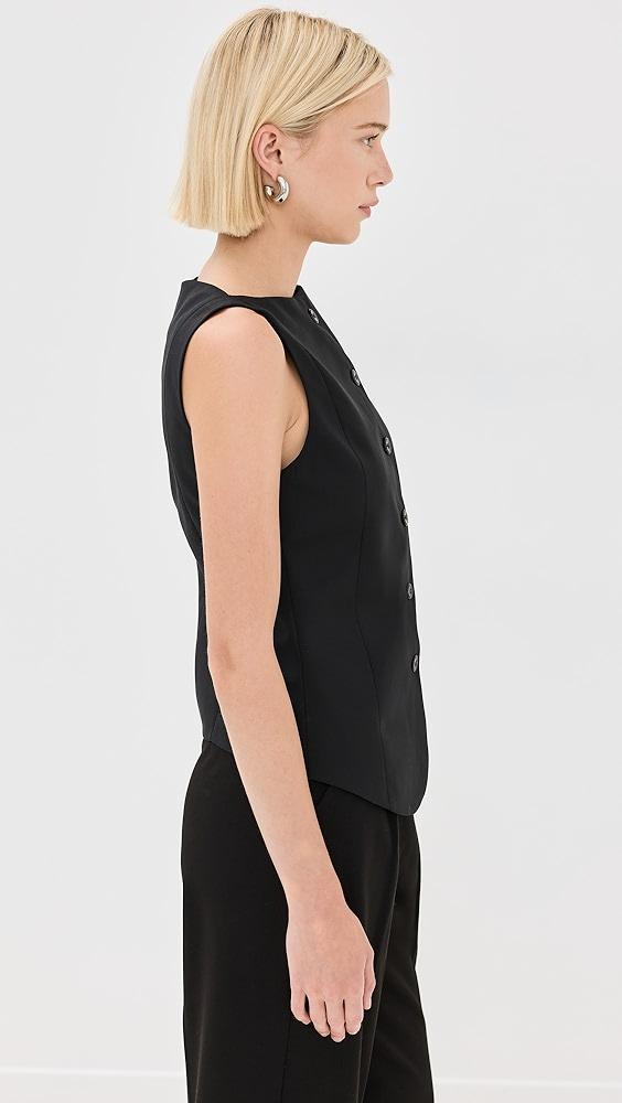 Róhe Boat Neck Waistcoat | Shopbop Product Image