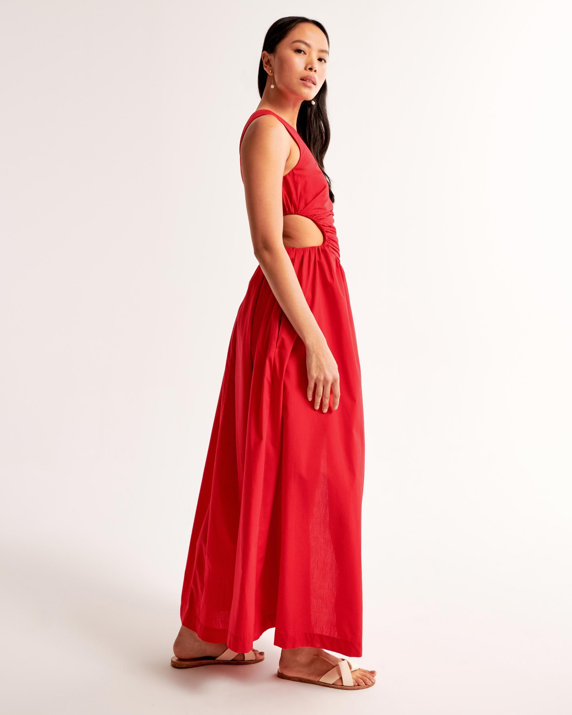 One-Shoulder Cutout Maxi Dress Product Image