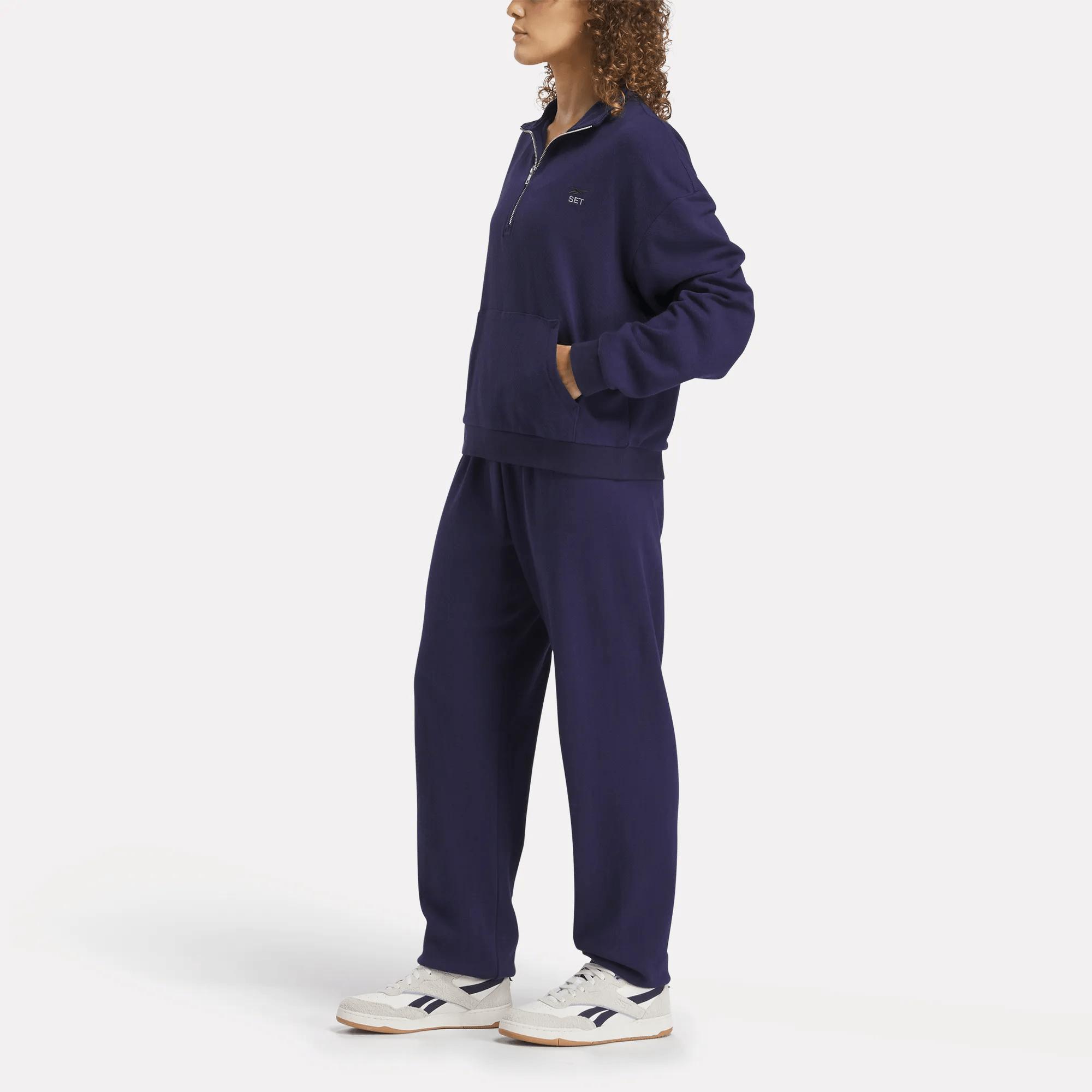 Women's Reebok x SET Classic Lightweight Quarter-Zip Sweatshirt Female Product Image