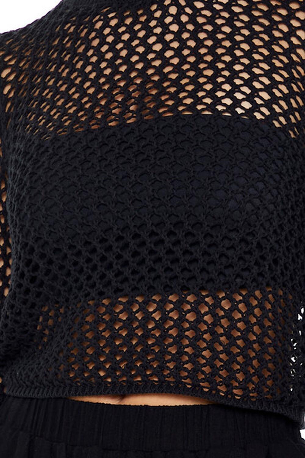 Cropped Crochet Sweater | Forever 21 Product Image