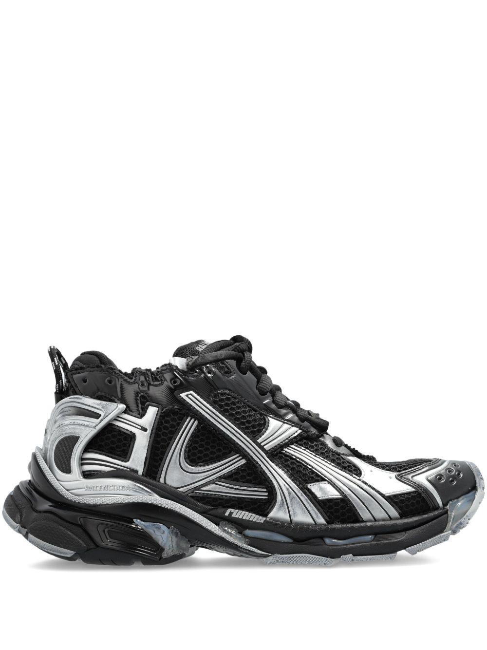 lace-up metallic trainers Product Image