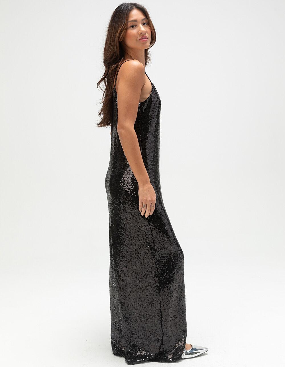 JJXX Mia Womens Sequin Maxi Dress - SILVER Product Image