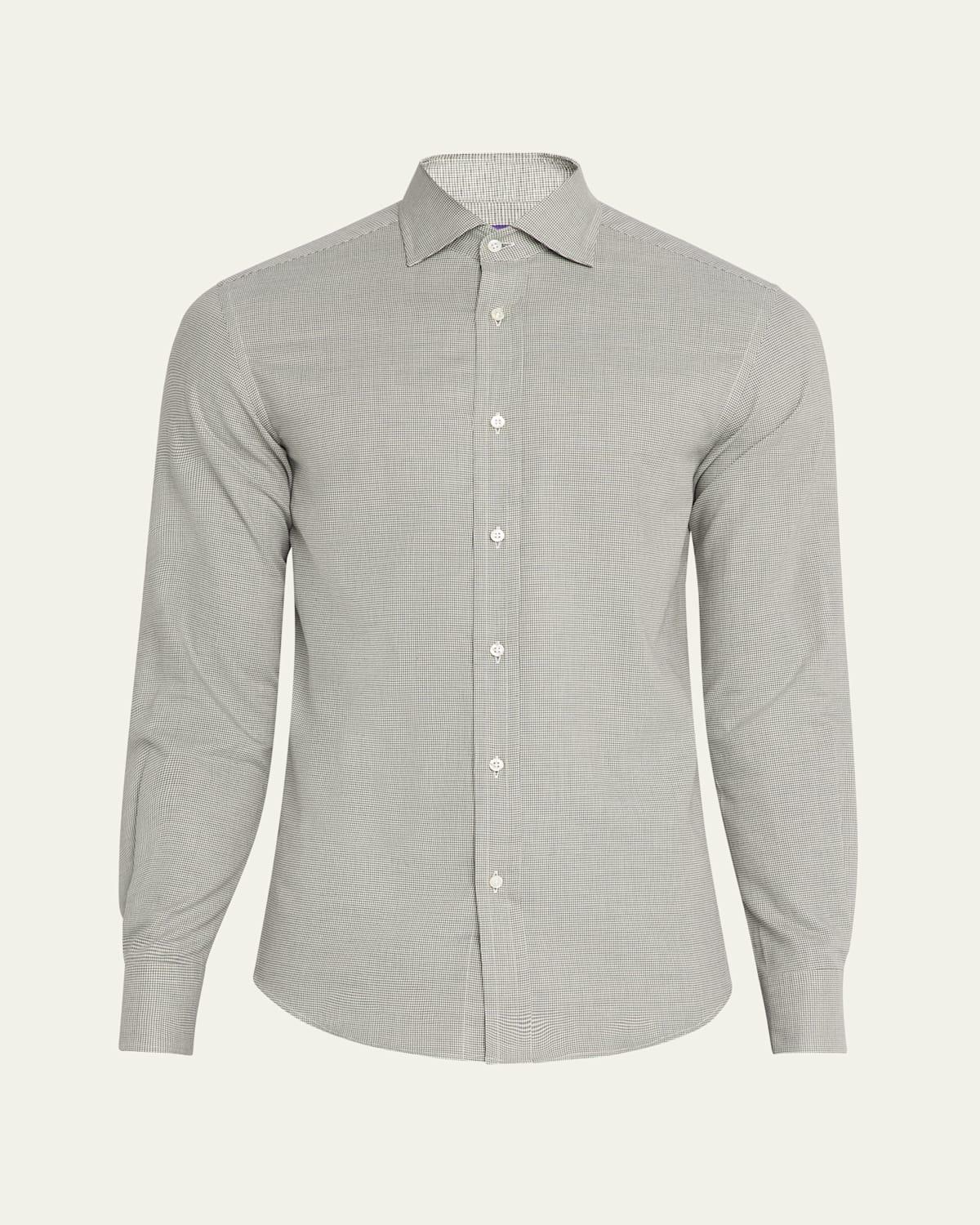 Mens Mini Houndstooth Shirt Product Image