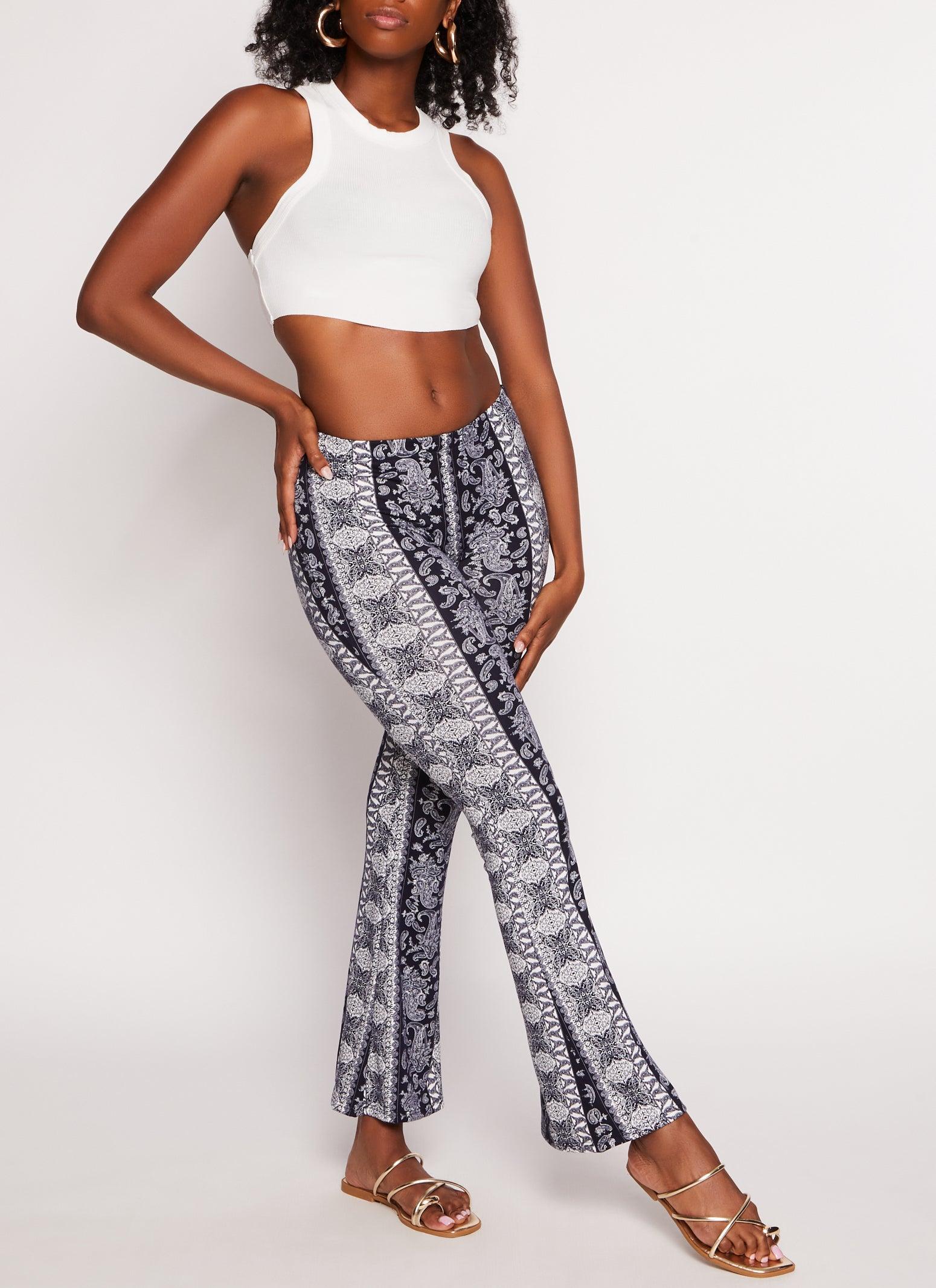 Womens Border Boho Print Pants Product Image