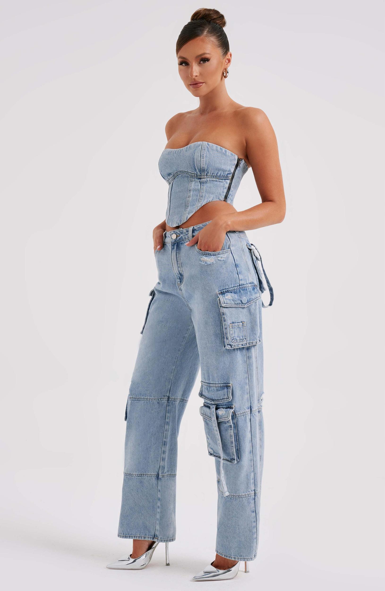 Brooklyn Cargo Pant - Blue Product Image